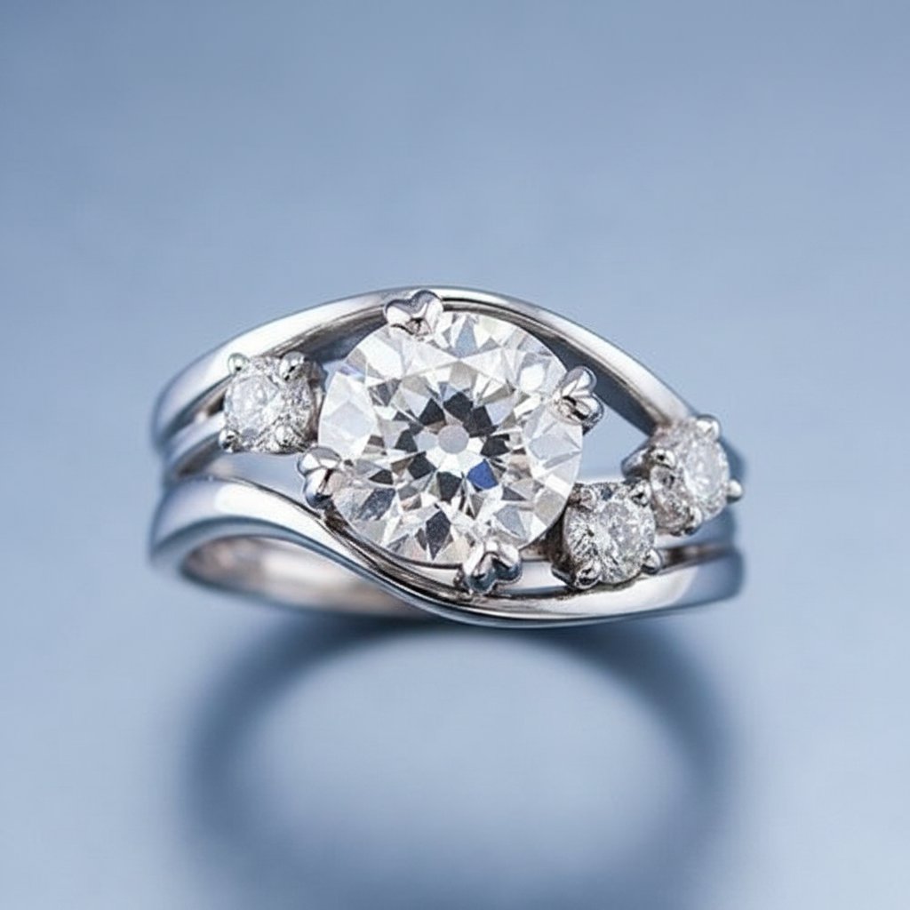 Anillo de diamantes Ursule