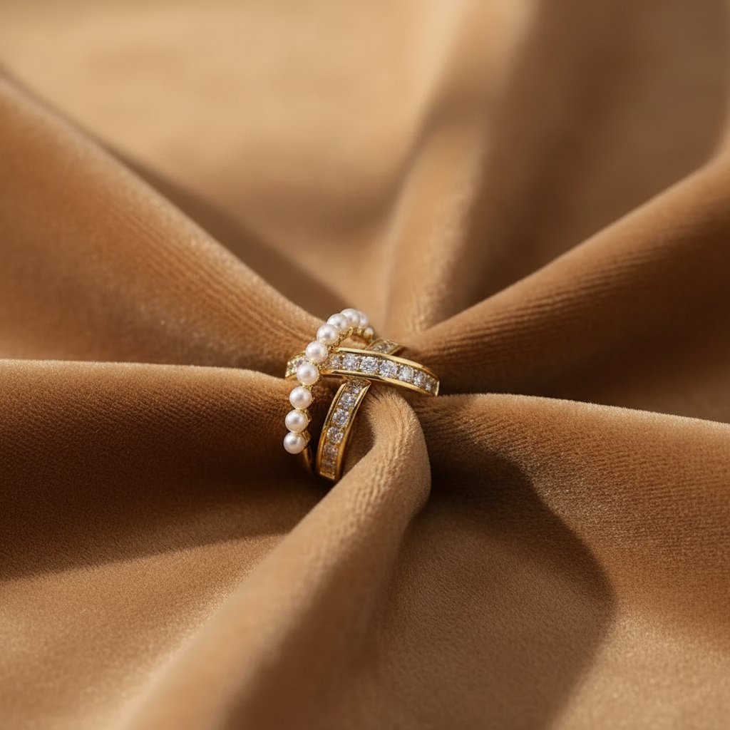 Celestine Pearl Ring