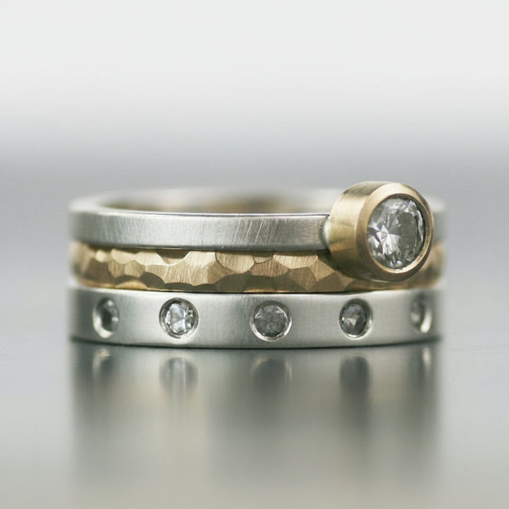Anillo Quilla de zirconia