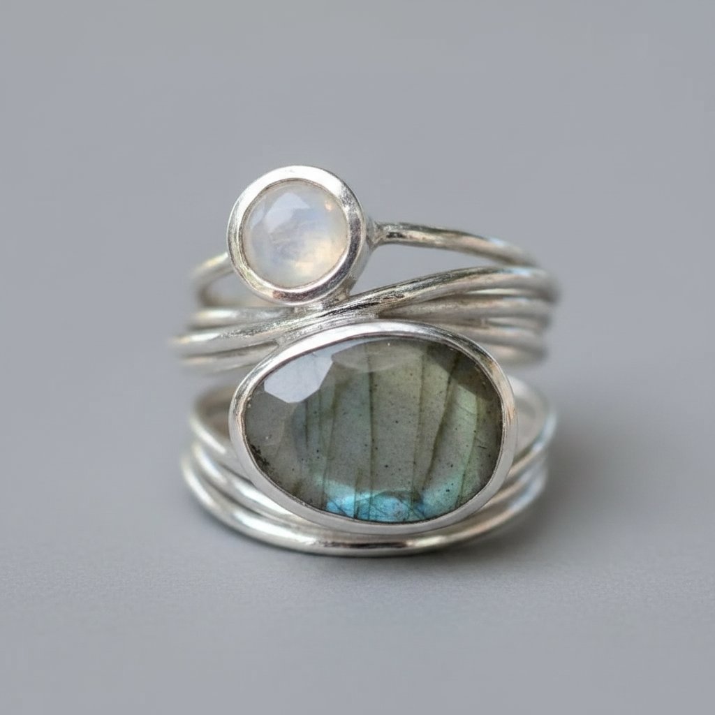 Rhea Moonstone Ring