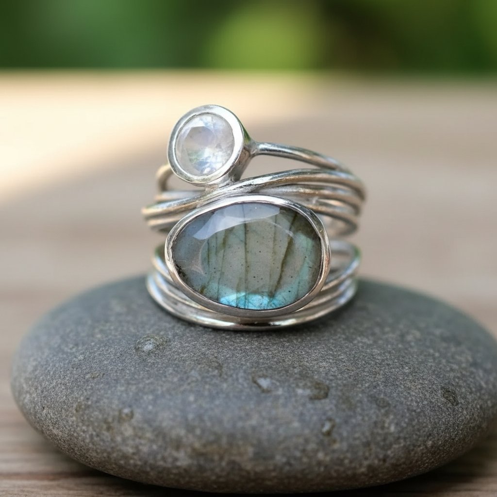 Rhea Moonstone Ring