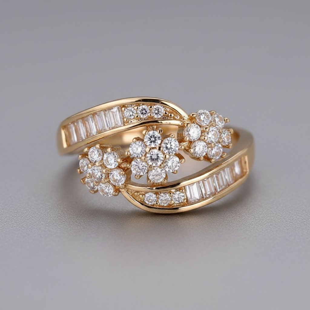 Rhea-ring med zirkonia