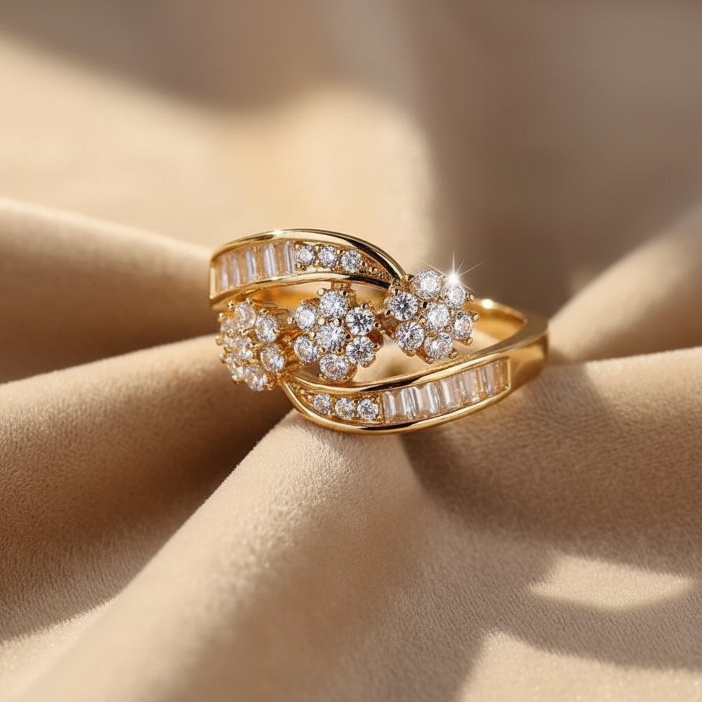 Rhea-ring med zirkonia