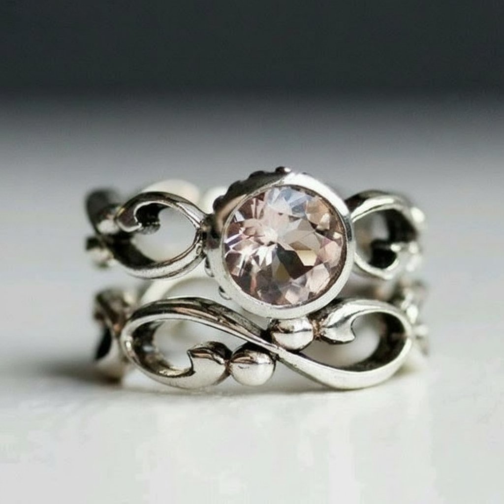 Anello Rhea in zirconia