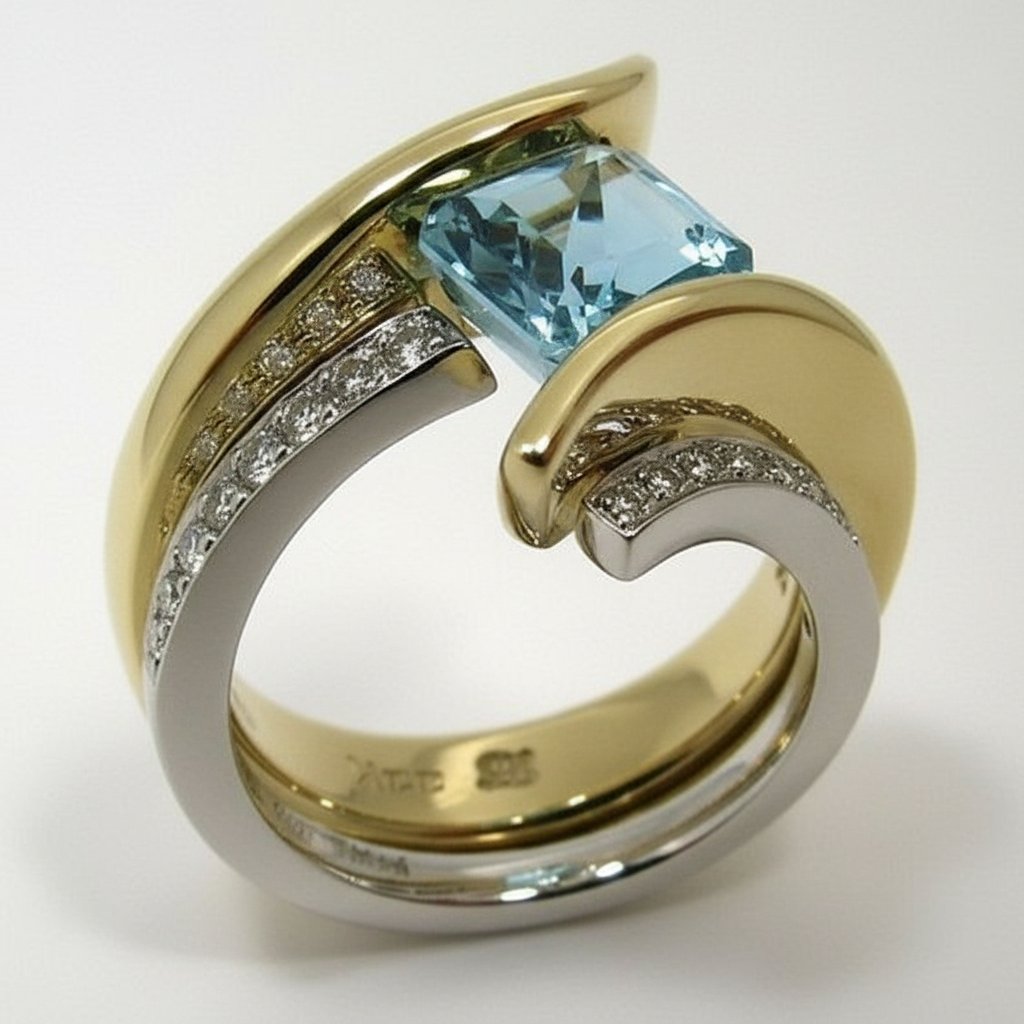 Anello Rhea con cristallo