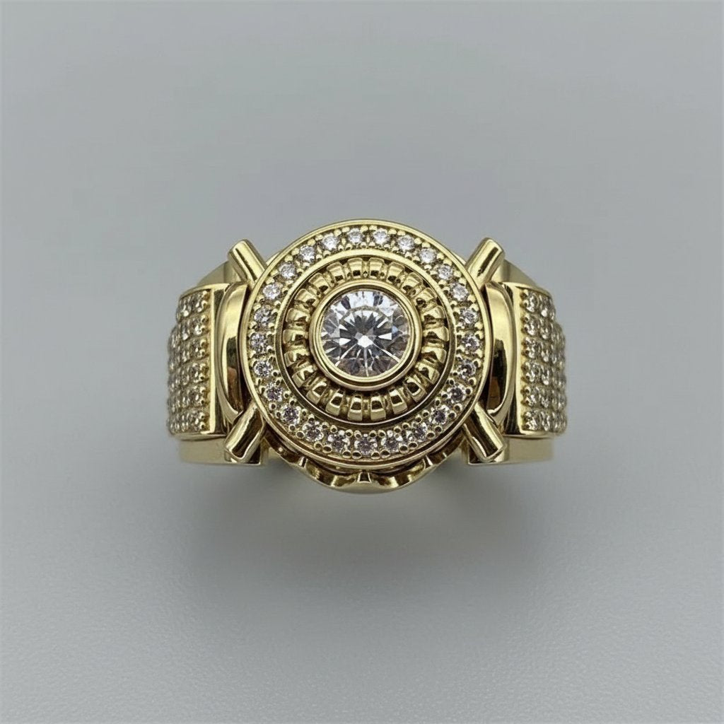 Anillo Rhea de zirconia