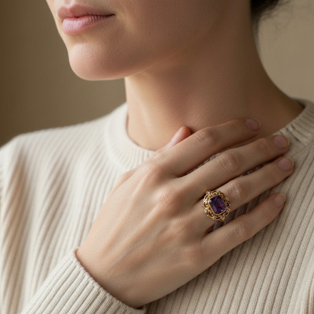 Anillo Zaria de zirconia