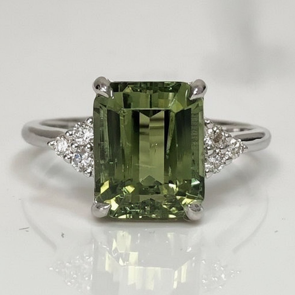 Anello Leocadia con cristallo