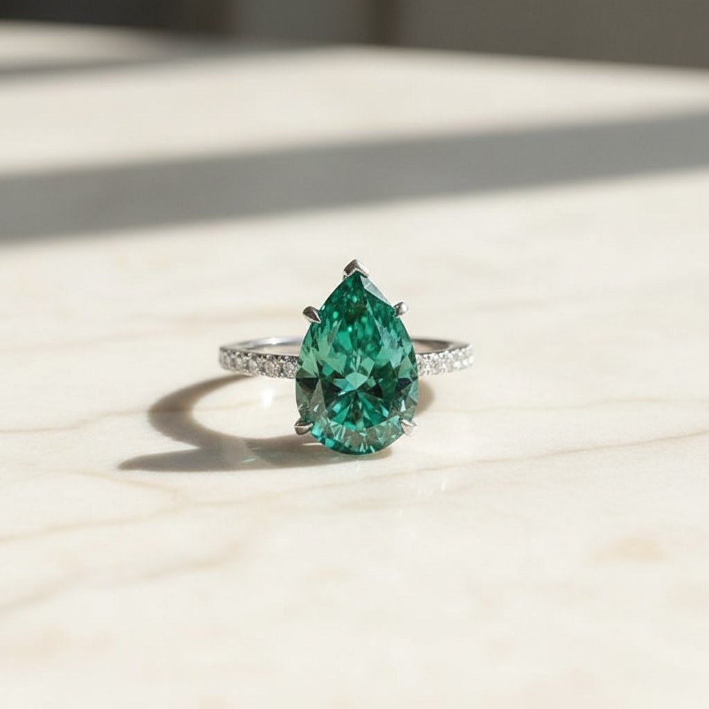Anello Leocadia con cristallo