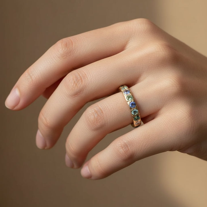 Anillo Tindra de circonita