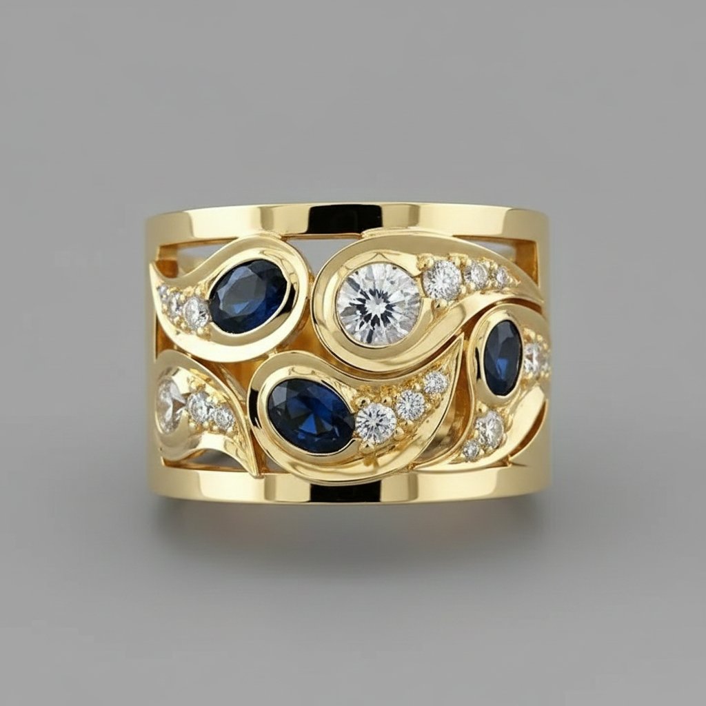 Wisteria-Zirkonia-Ring
