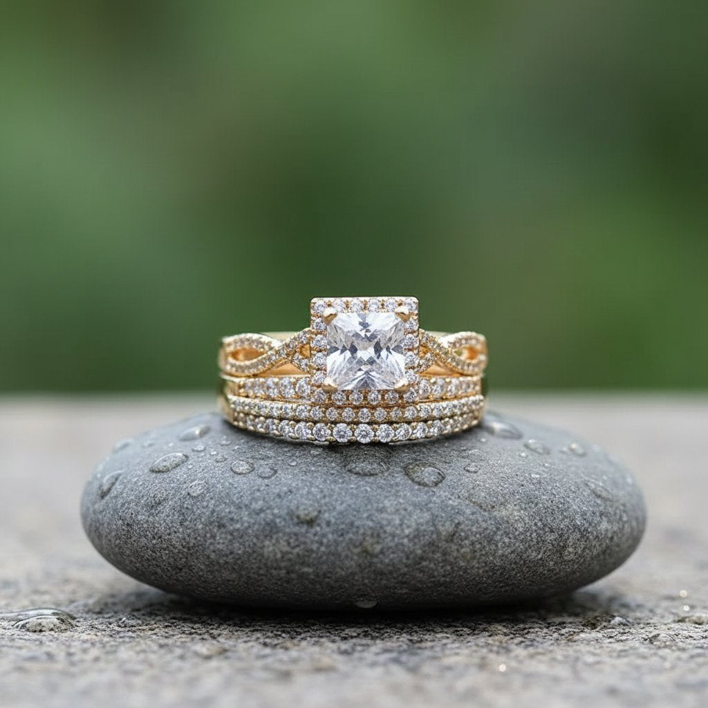 Seraphine gouden sieradenset