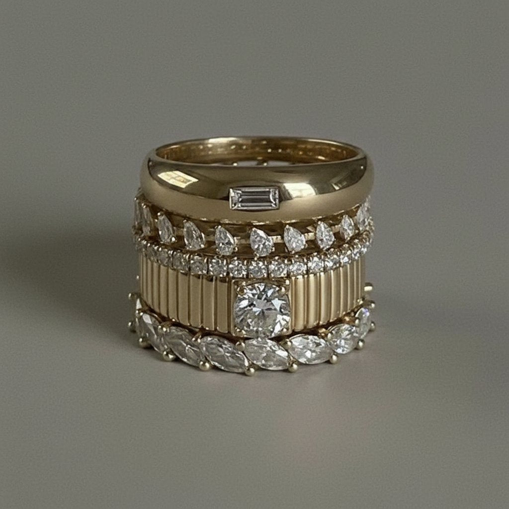 Conjunto de joias Liviana com zircónia