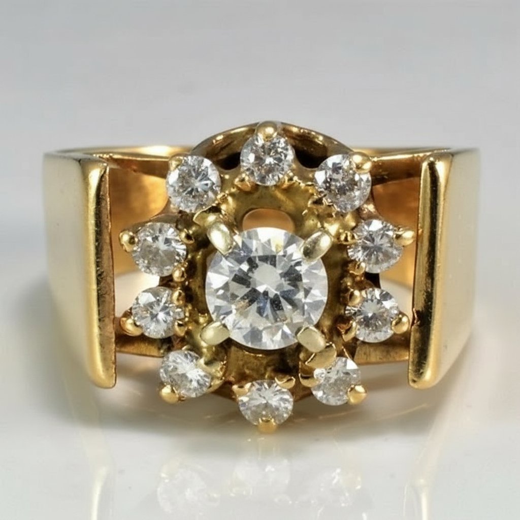 Anillo de cristal Liviana