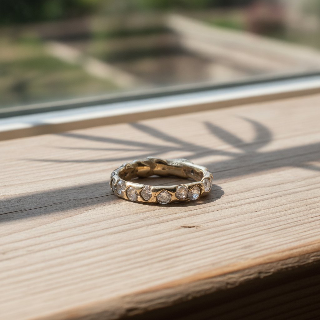 Anillo Sabine de circonita cúbica