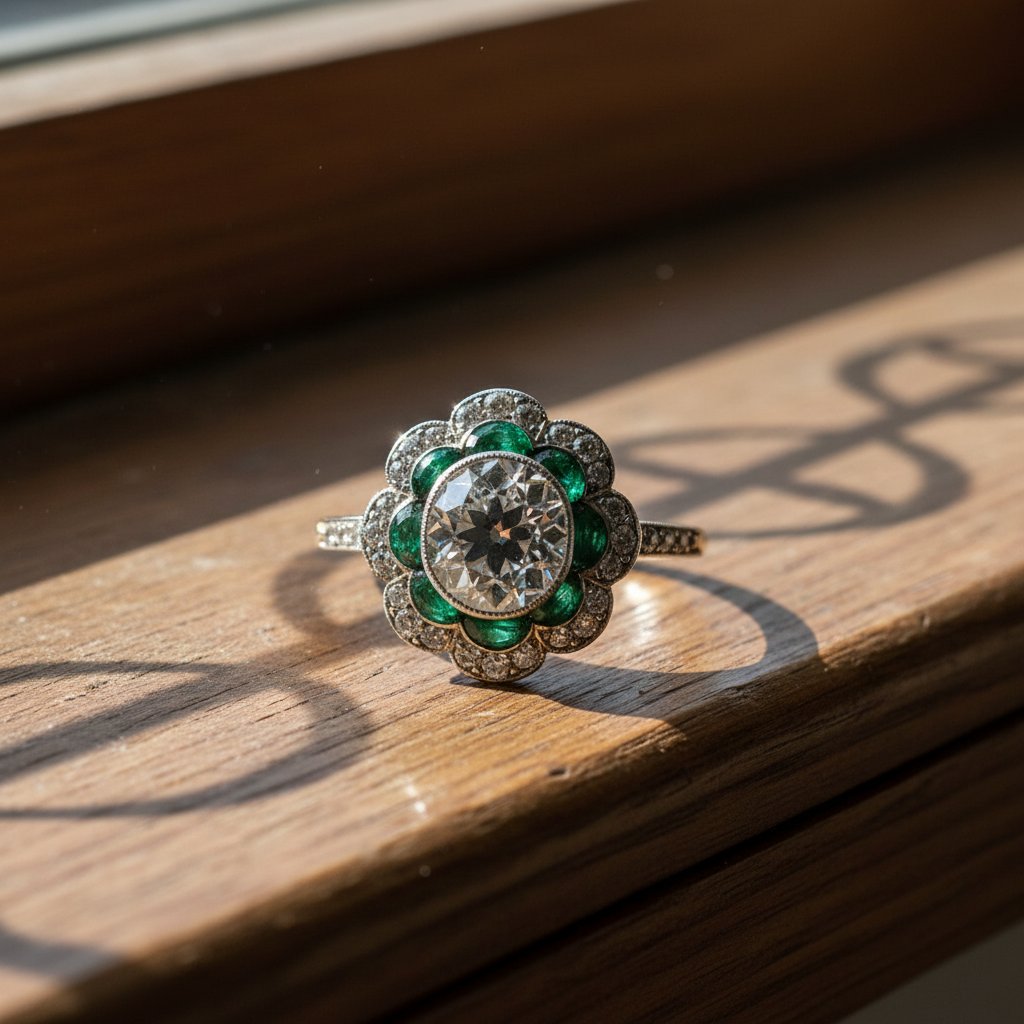 Prstan Isolde Emerald