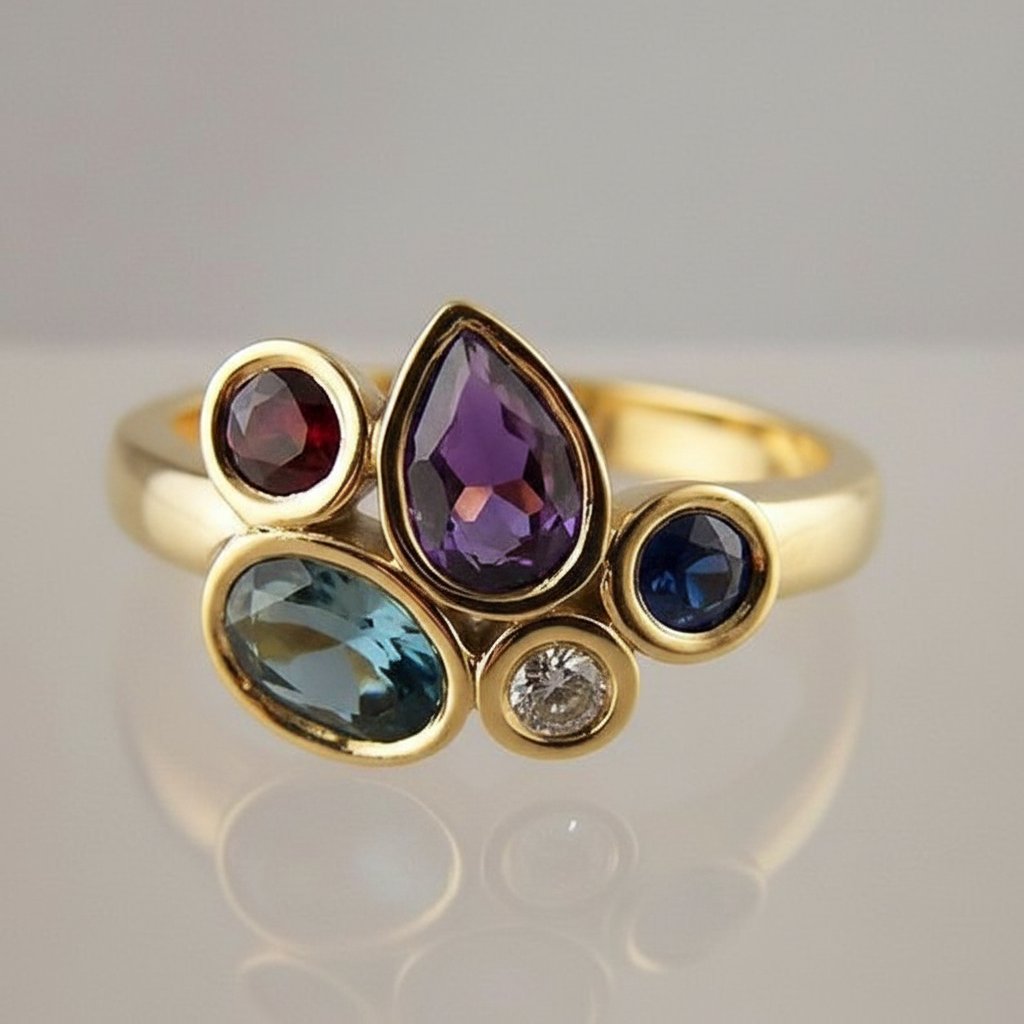 Emmeline-kristallen ring