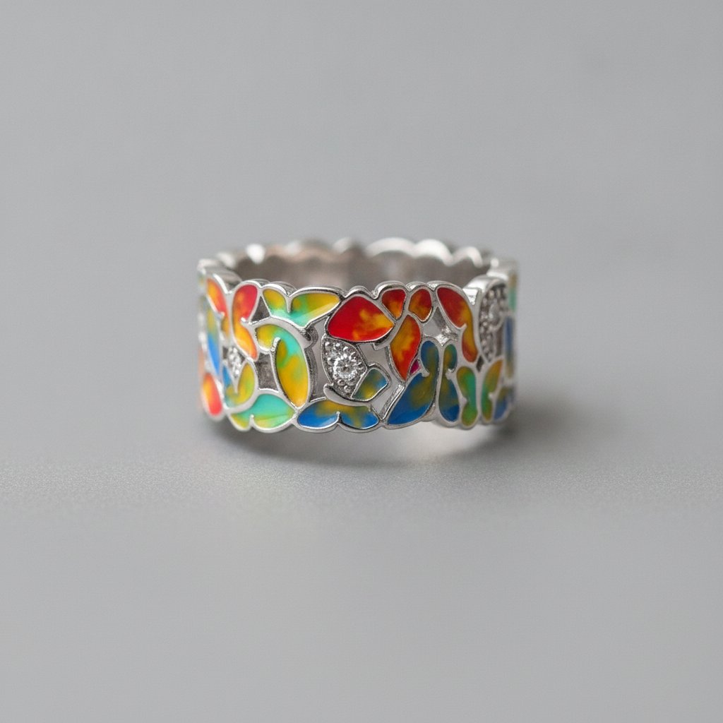Fiora-zilveren ring