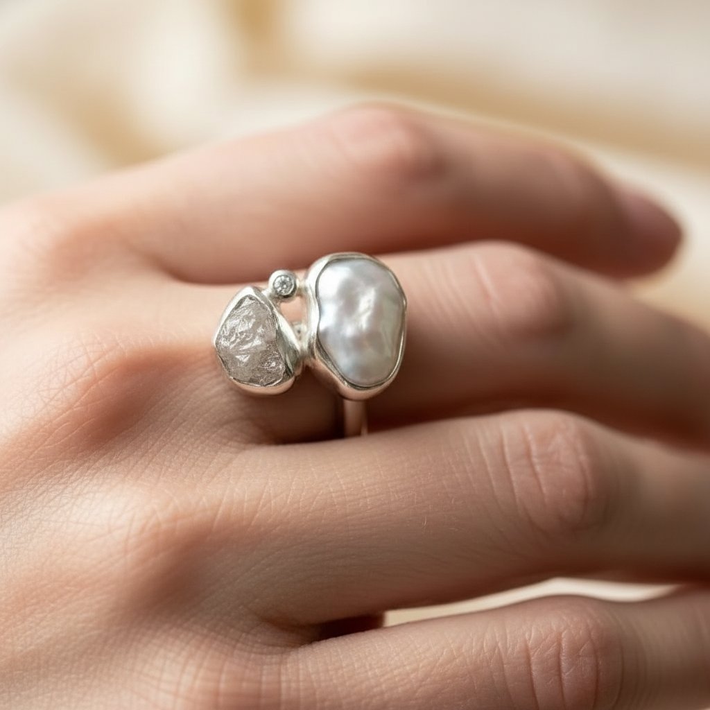 Anello di perle Amelie