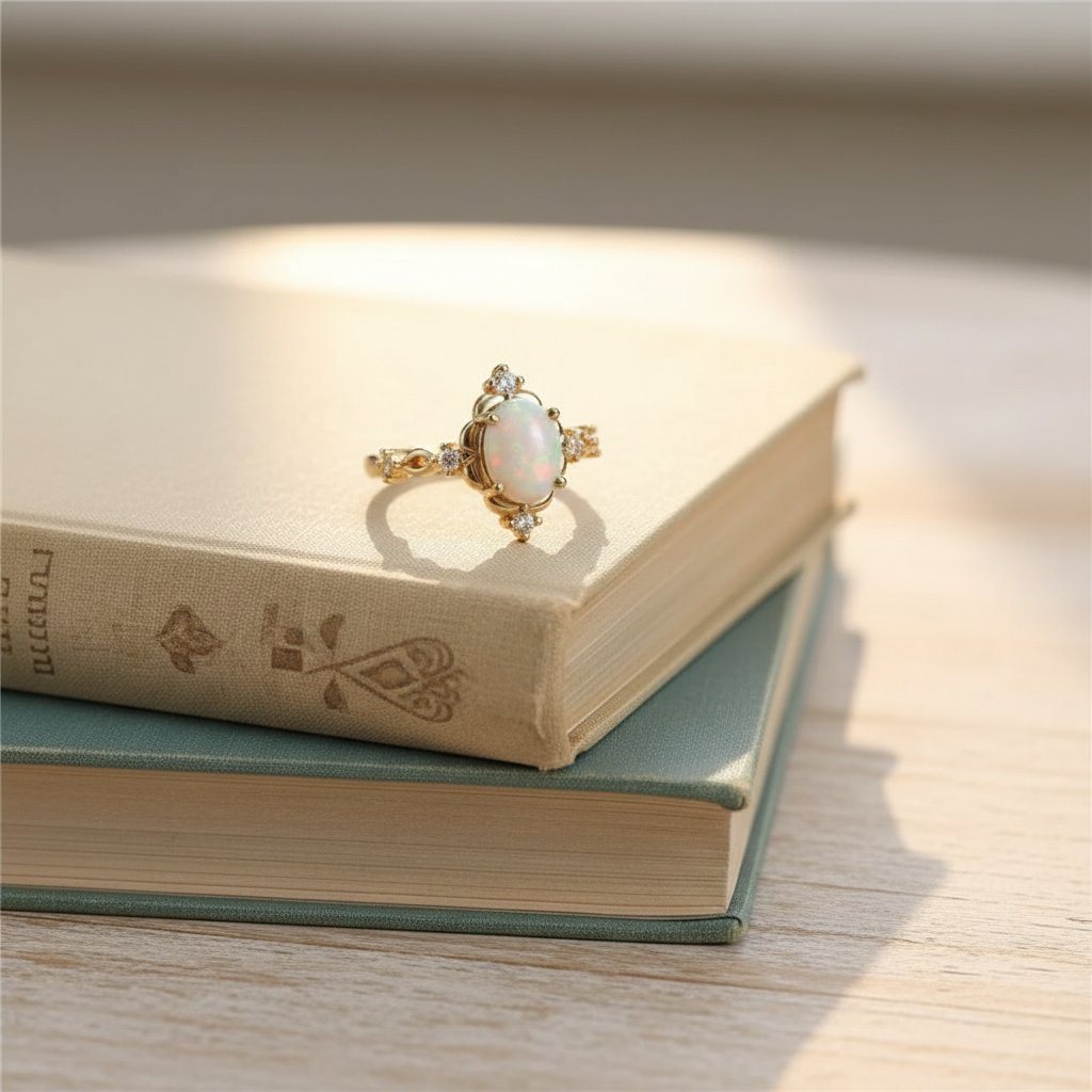 Anello Cassia in opale