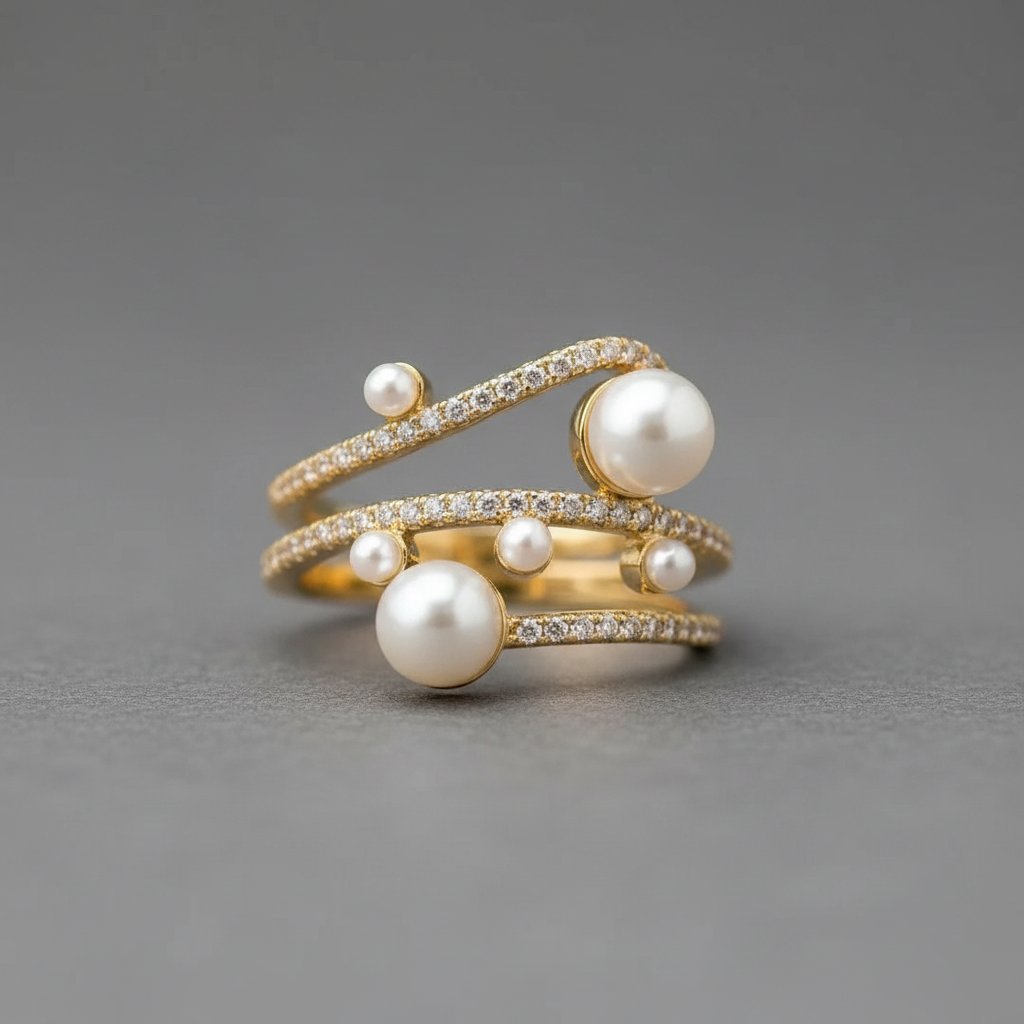 Anello di perle Ondine