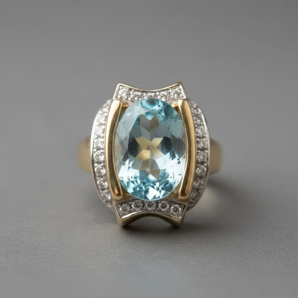 Elodie Aquamarine Ring