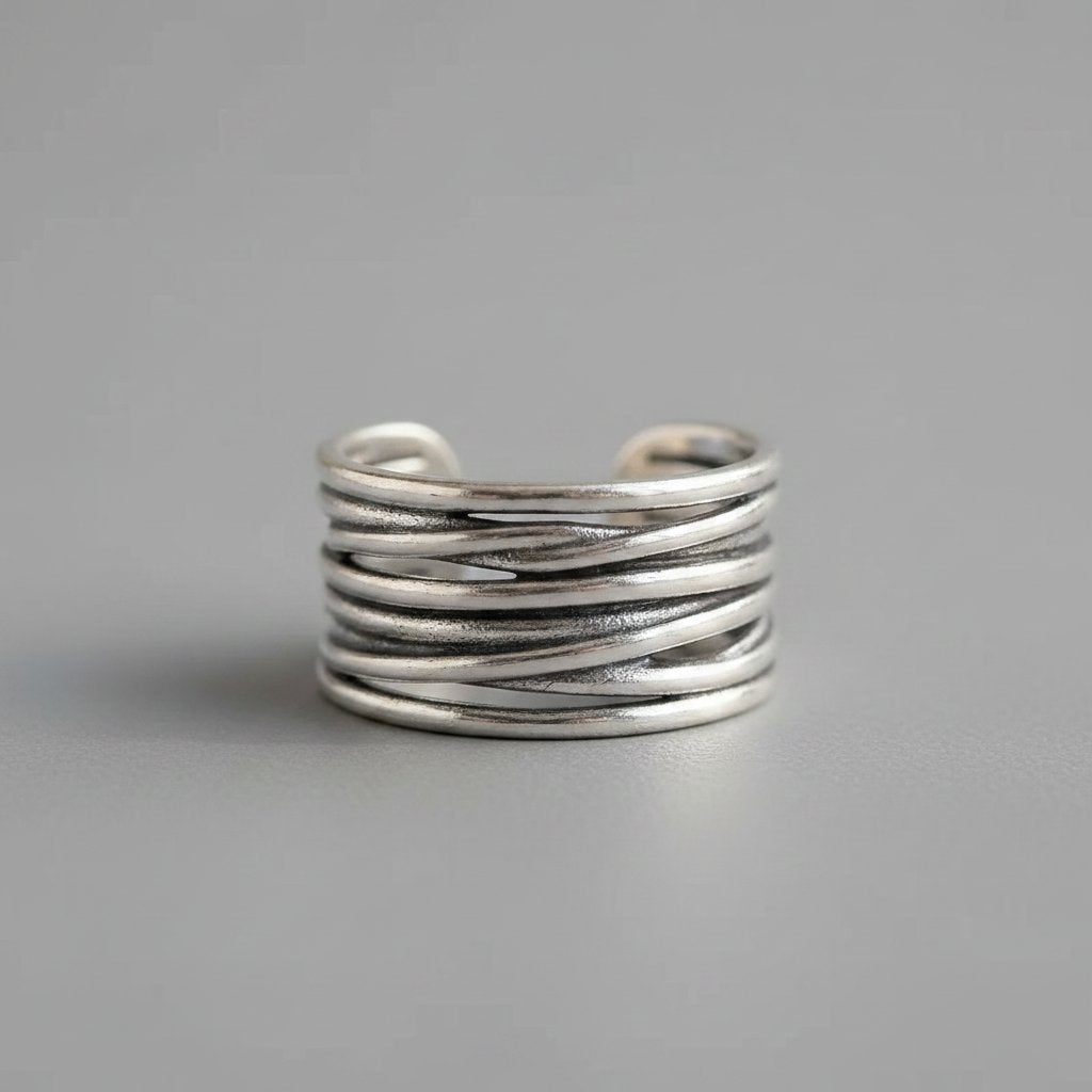 Calla-zilveren ring