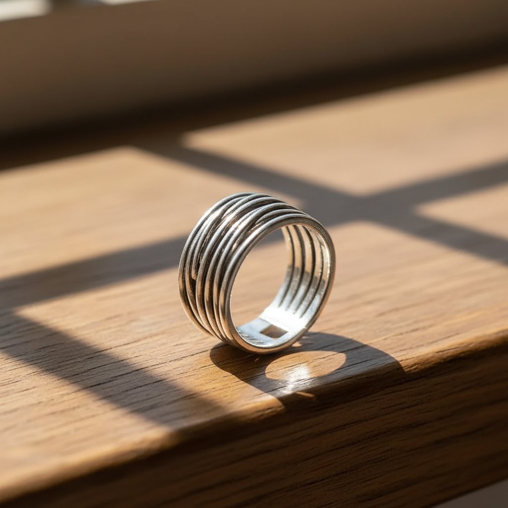Calla-zilveren ring