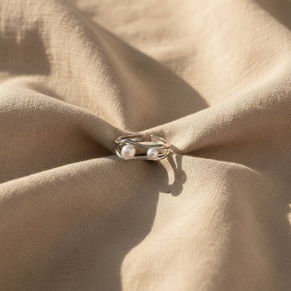 Anello Isolde con perla