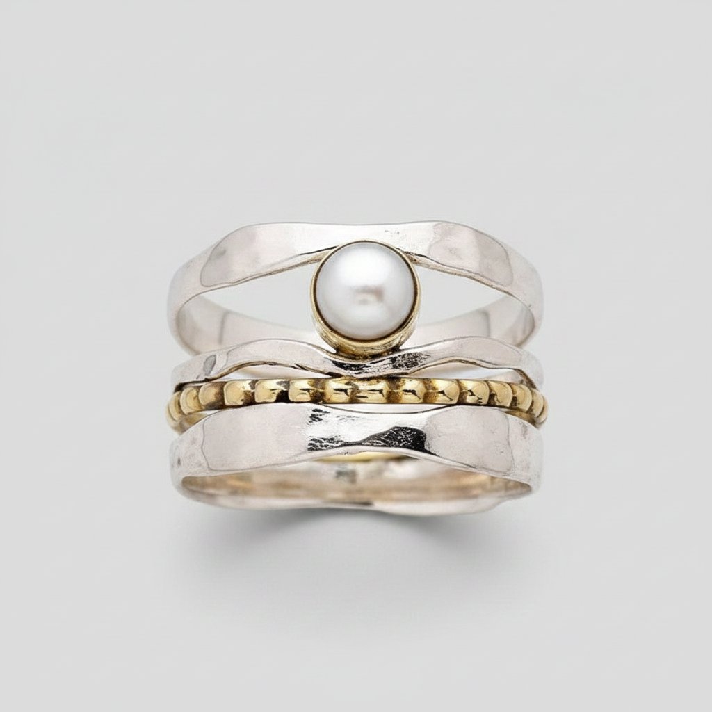 Anello Coralie con perla