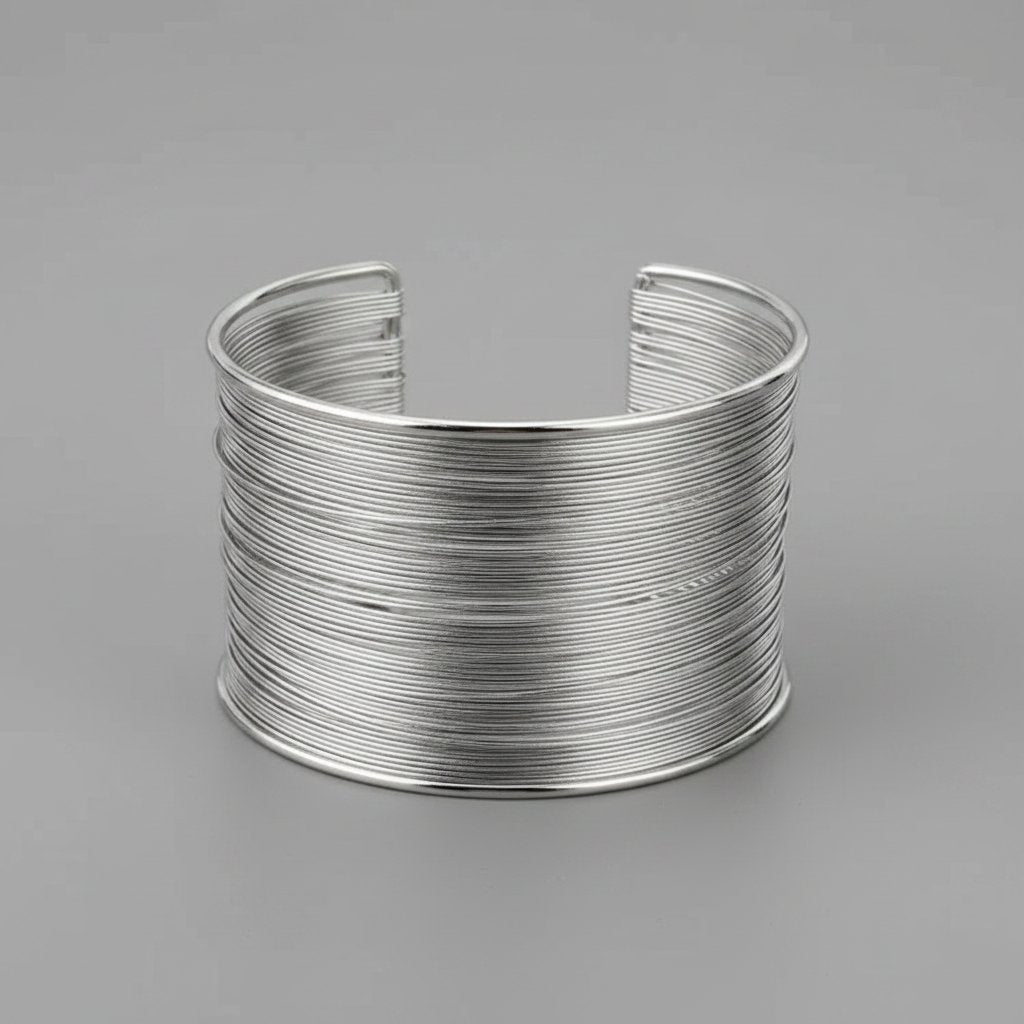 Bracciale rigido Fleur in argento