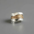 Bague Fleur dorée