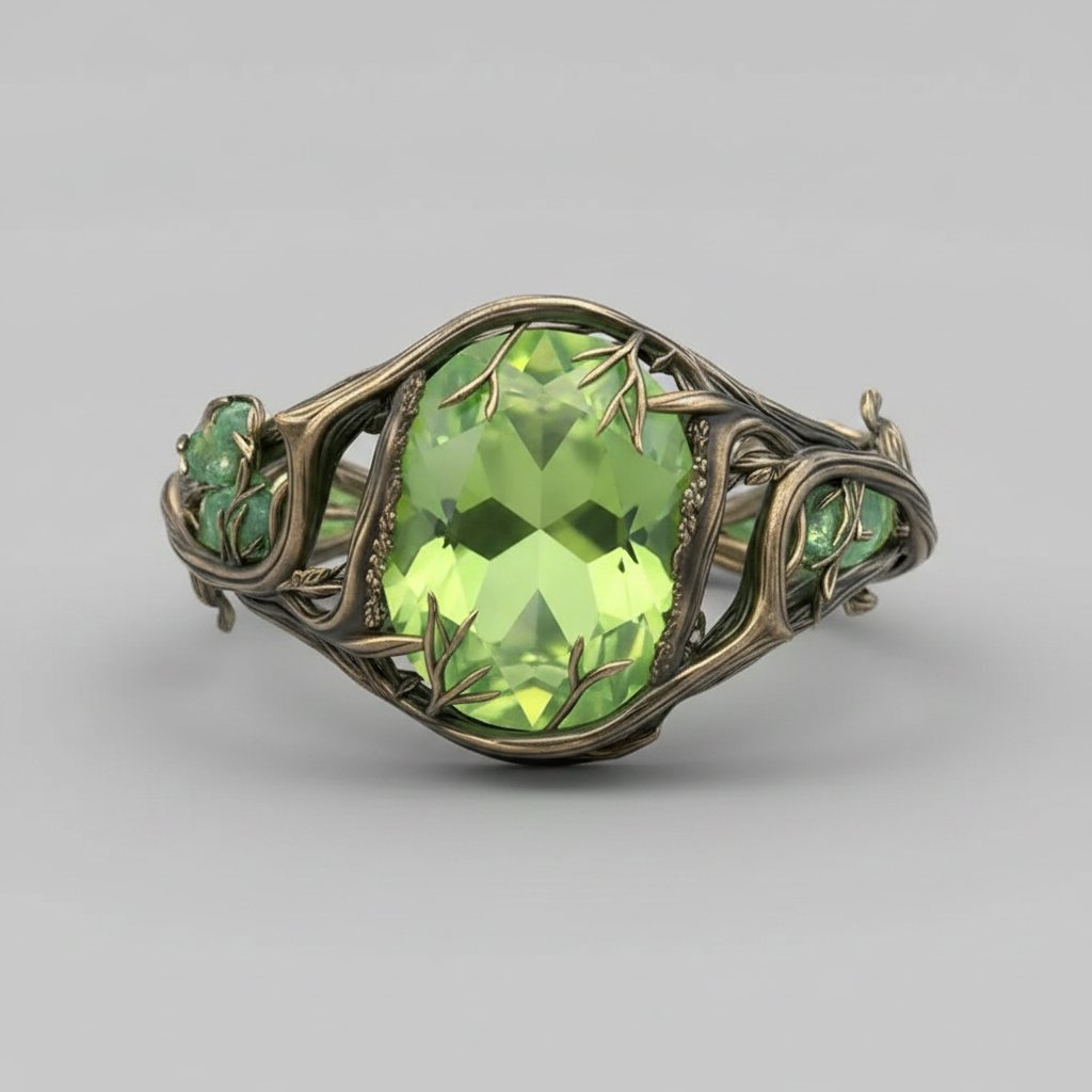 Anello Fleur con cristallo