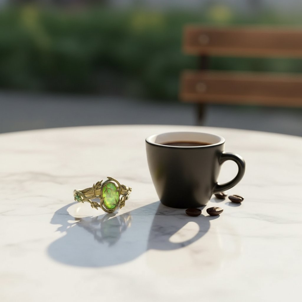 Anello Selene in opale