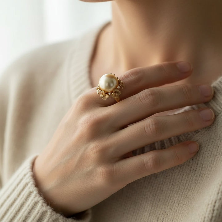 Nadia Pearl Ring