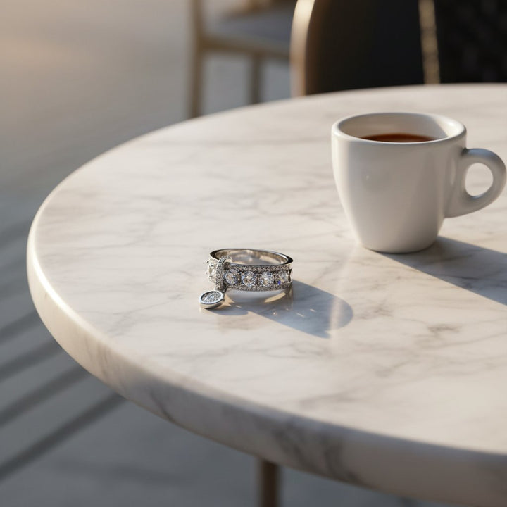 Une Crystal Ring