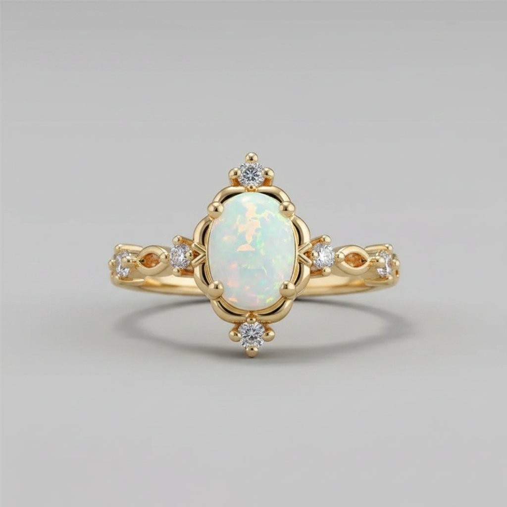 Anello Giada Opal