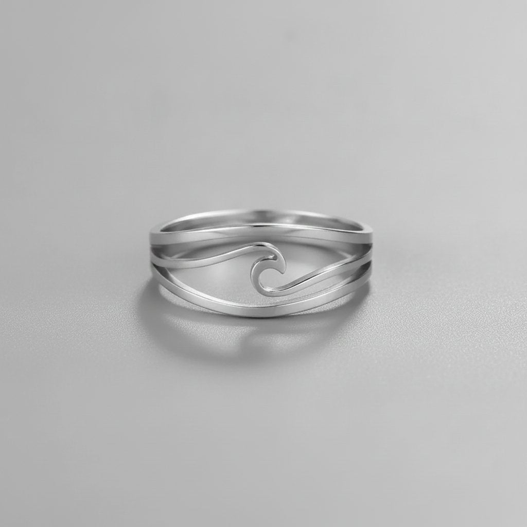 Ambre minimalistisk ring