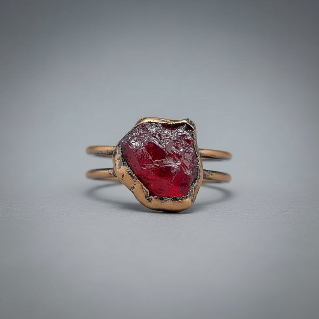 Zaria Garnet Ring