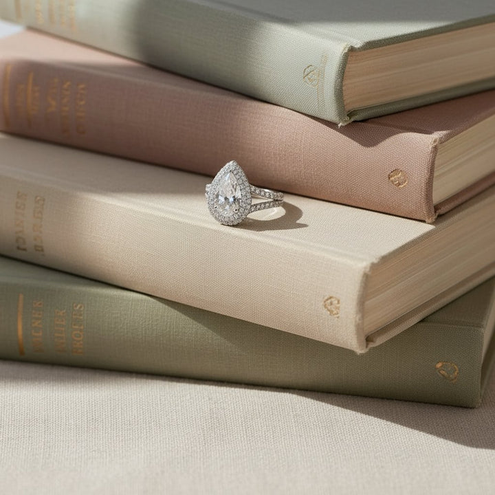 Rosaline-kristallen ring