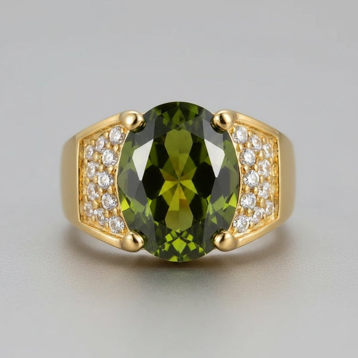 Delphine Peridot Ring