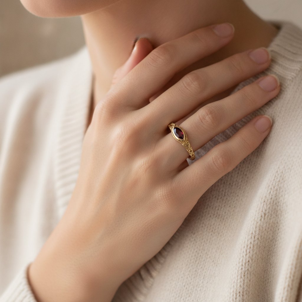 Liviana Ruby Ring