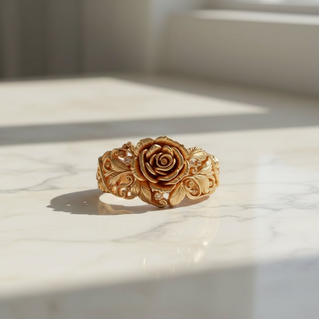 Gouden ring Coralie