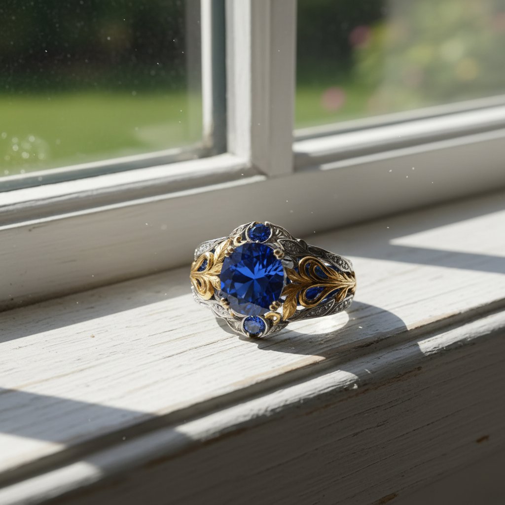 Saffieren ring van Bijou