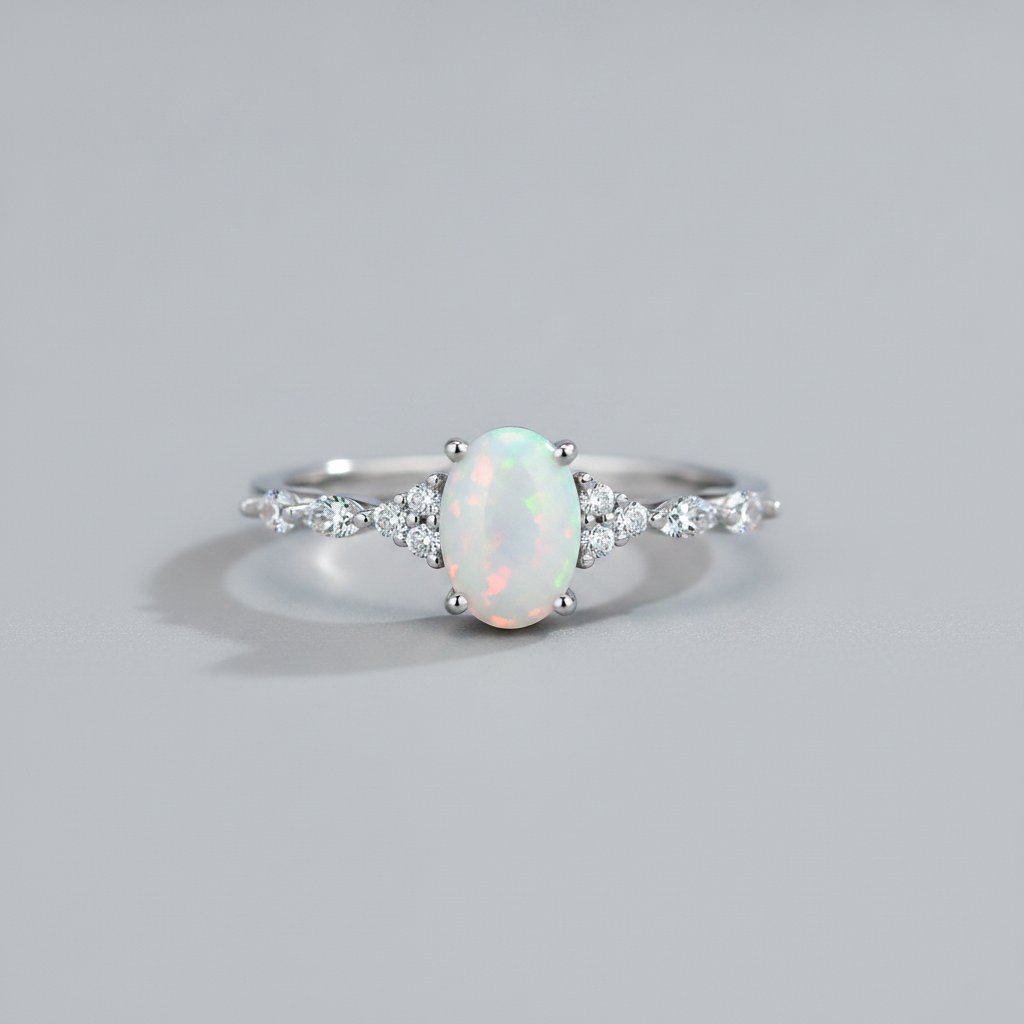 Ambre-opalen ring