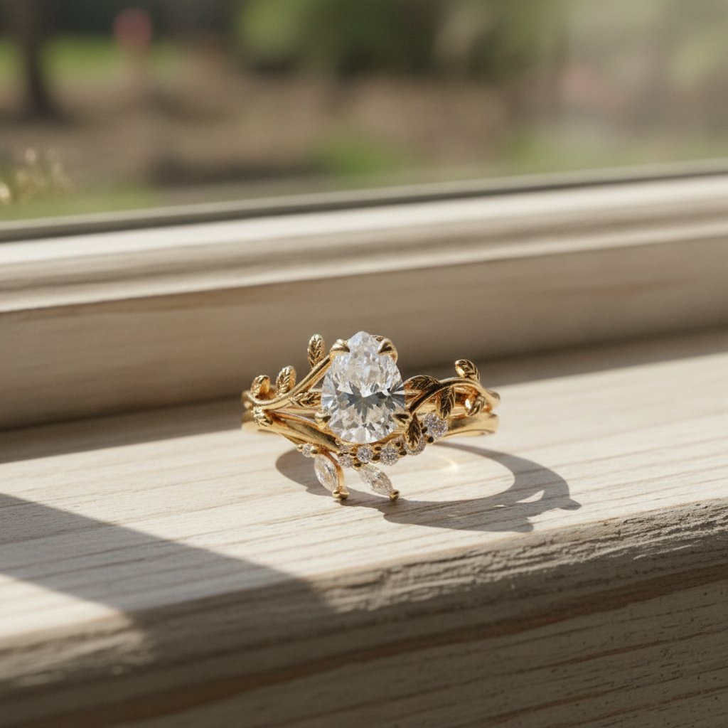Celestine-kristallen ring