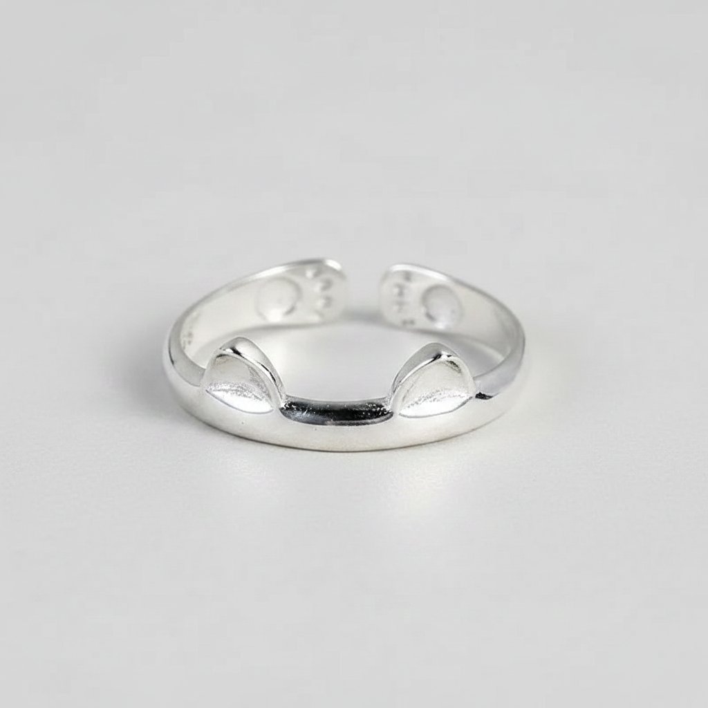 Cerise Silver Ring