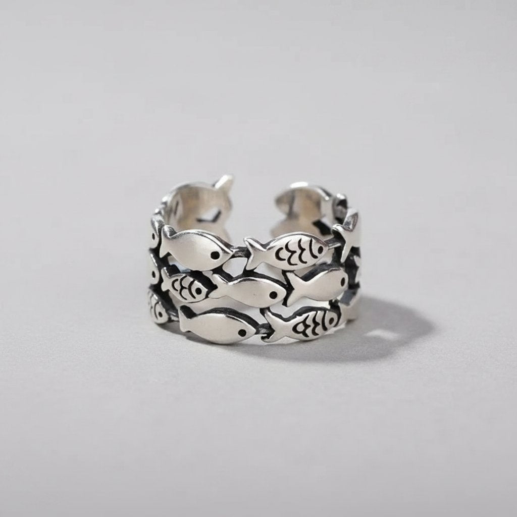 Cerise Silver Ring