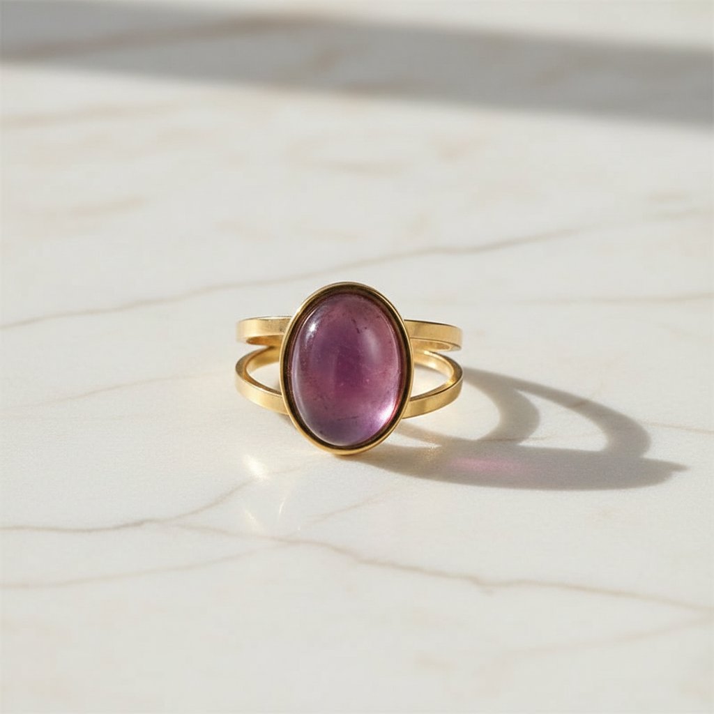 Dvora Garnet Ring