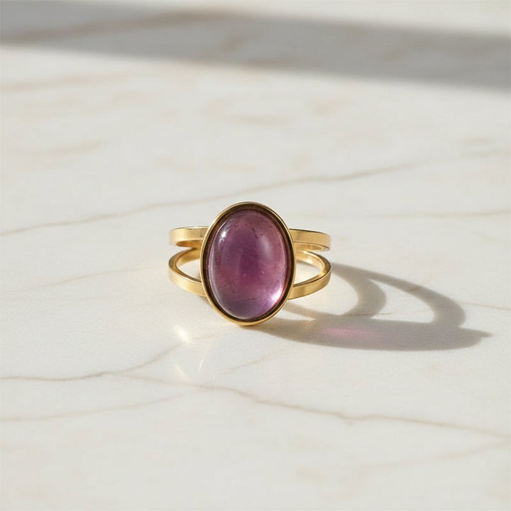 Dvora Garnet Ring